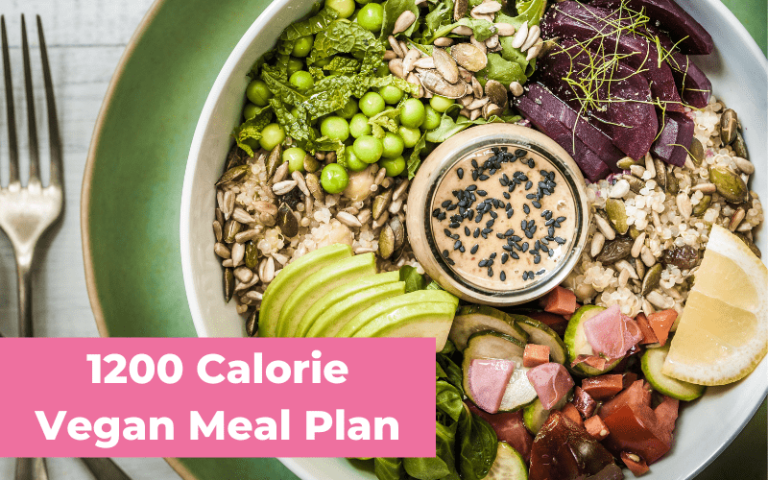 1200 Calorie Vegan Meal Plan – One Week Detail Plan